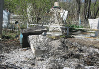 Вандалы подожгли Чон-Арыкское кладбище Бишкека